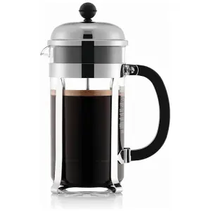 Bodum 1928-16US4 Chambord French Press Coffee Maker, 1 Liter, 34 Ounce, Chrome