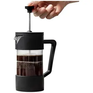French Press Coffee Maker, Stainless Steel with High Borosilicate Glass Coffee Press, Both Cold and Hot Coffee Pot, Suitable for kitchens, Travel...