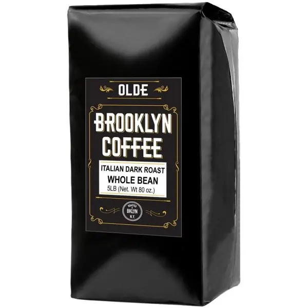ITALIAN Dark Roast Whole bean – 5 LB Extra Strong Coffee - The World’s Strongest Coffee Beans | Classic Black Coffee, Breakfast, House Gourmet,...