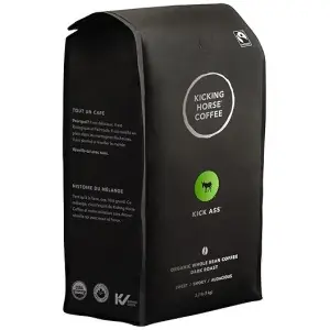 Kicking Horse Coffee, Kick Ass, Dark Roast, Whole Bean, Certified Organic, Fairtrade, Kosher Coffee, 2.2 Lb, 35.2 Ounce