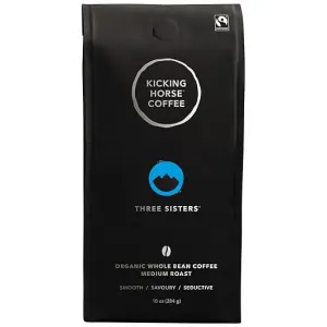 Kicking Horse Coffee, Three Sisters, Medium Roast, Whole Bean, 10 oz