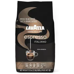 Lavazza Espresso Italiano Whole Bean Coffee Blend, Medium Roast, 2.2 Pound Bag (Packaging May Vary) Premium Quality, Non GMO, 100% Arabica, Rich...