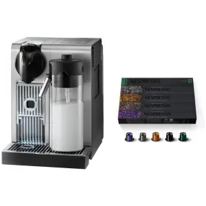 Nespresso Lattissima Pro Original Espresso Machine, 10.8inch x 7.6inch x 13inch, Silver & Nespresso Capsules OriginalLine, Ispirazione Variety...